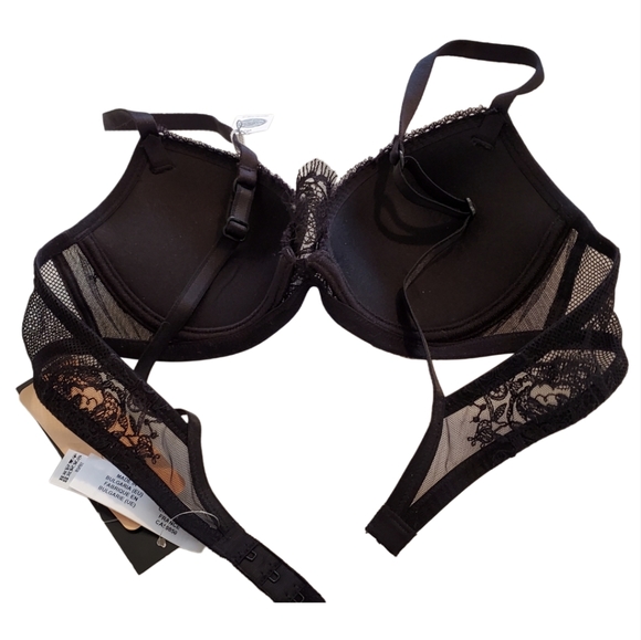 Lise Charmel Haute Couture Lingerie Glamour Bra Jewel Lace/Mesh Black 32A - Picture 4 of 5